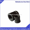 black malleable iron cast pipe fitting socket banded